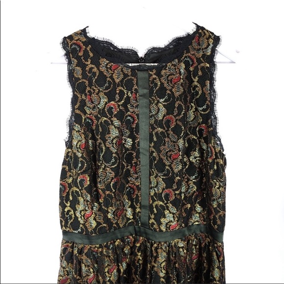 Adrianna Papell black lace high low maxi dress - Picture 6 of 8